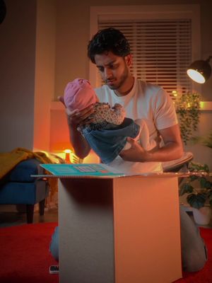i think i took it way too seriously… 😭 #filmmaking #cinematic #foryou #baby #behindthescenes 
