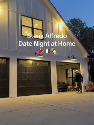 Steak Alfredo Date Night at Home #Vlog #cookingvlog #outdoorcooking #steak 