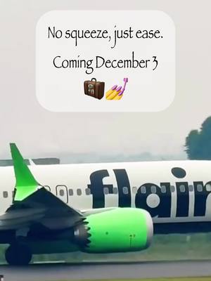 ur gonna see a whole new Flair soon… AKA: Starting December 3, when you buy a carry-on, your carry-on and personal item will not be proactively sized unless assessed to be too big to fit in the overhead bin or under your seat. (Footage by Haseeb_Khan_Aviation_HD) #travel #flairairlines #canada #plen #wicked 