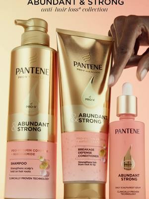 3 Steps. 6 Weeks. Fuller, denser hair! 🧖‍♀️  #abundantandstrong #antihairloss #pantene 