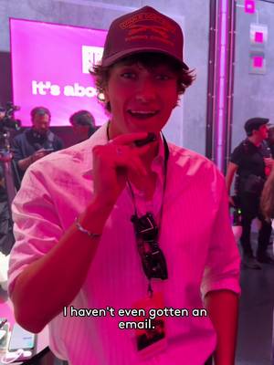 all I want for christmas is for @Jenny Han to finish her script 🙏 we caught up with @GavinCasalegno in the @T-Mobile garage at F1 Vegas ahead of their big Switching Made Easy announcement! #thesummeriturnedpretty #tsitp  