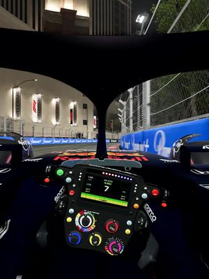 A modern classic on the @f1 calendar - it's #LasVegasGP, baby 🌆 How do you tackle the neon streets in #F125?