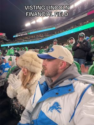 Philadelphia eagles gameday as a Lions fan 👀 #nfl #philly #detroitlions #travel #stadium 