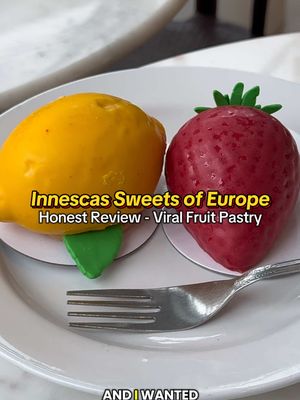 🍓 INNESCAS SWEETS OF EUROPE - Honest Review of their viral fruit pastry My best friend and I finally made the trip out to Matthews to try the viral fruit pastries! We each spent a little over $30. We got: Lemon Citron Mousse Cake Strawberry Mousse Cake Dark Chocolate Cherry Pastry Bearmisu Overall, here are my honest thoughts. I think we might have come on an off day, and it seemed like the employees all had favorites other than the viral pastries. They tasted good (even with the liquidy lemon curd that melted the mousse inside) and they were pretty, but $15 is a price I’d prefer to spend on something I absolutely love.  The new cherry pastry was really good, it was almost like a giant chocolate truffle with cherry filling. The others were a little forgettable (sorry!!)  For the price point, not sure I would do it again. However, I saw a lot of things that I would rather try if I ever end up over there again.  What do you think? Have you been, or would you try these? #charlotte #pastries #viral #fruitpastries #honestreview 