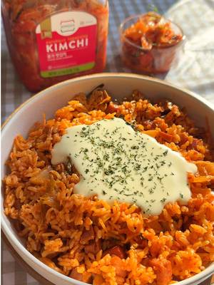 happy national kimchi day 🇰🇷 creamy kimchi fried rice:  ingredients 6 oz diced luncheon meat 3/4 cup @Jongga USA kimchi, chopped 1/2 tbsp sweetener of your choice 1/2 tbsp soy sauce drizzle of gochujang 420g cooked rice cream sauce 1/2 cup heavy cream 1/2 cup mozzarella cheese, shredded -heat a pan over medium and add the diced luncheon meat. cook until the edges are golden and crispy. -add the chopped kimchi, sweetener, soy sauce, and a drizzle of gochujang. sauté for 2–3 minutes until the kimchi softens and everything is coated in the sauce. -add the cooked rice and mix well, letting it fry for another 2–3 minutes. -in a separate small saucepan, heat the heavy cream over low. once warm, add the mozzarella and stir until smooth and creamy. -spoon the rice into bowls and pour the cream sauce over the top. serve hot and enjoy! today we’re celebrating one of korea’s most beloved and iconic foods, kimchi! more than just a side dish, kimchi represents the heart of korean cuisine, full of spice, tang, and soul. it’s a food that brings people together, passed down through generations and made with care, patience, and love ❤️ to celebrate national kimchi day on 11/22, i made one of my favorite comfort dishes, creamy kimchi fried rice. it’s rich, cozy, and full of flavor, and the creamy texture perfectly complements the bold, tangy taste of jongga kimchi. every bite feels like home — warm, flavorful, and so satisfying. my go-to is always jongga kimchi from costco, which captures that truly authentic korean flavor. if you’ve never tried real korean kimchi before, this is the perfect time to experience it! with jongga, you can taste the deep, authentic flavor that makes korean kimchi so special. it’s spicy, refreshing, and packed with probiotics that make you feel good inside and out. here’s to celebrating national kimchi day with something warm, flavorful, and made with love. pick up jongga kimchi at your nearest costco today! #koreanfood #kimchifriedrice #kfood #asiancooking #EasyRecipe   