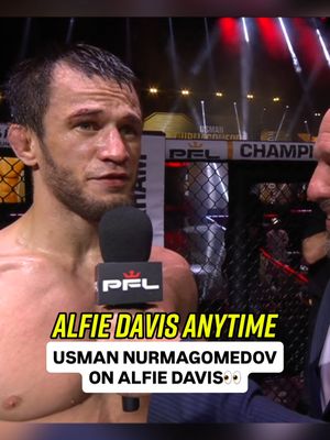 "Alfie Davis, Anytime, Anywhere." - Usman Nurmagomedov gets his wish as he takes on Alfie Davis for the PFL Lightweight belt on Saturday, February 7th in Dubai. #PFL #mma #championship #nurmagomedov #fight