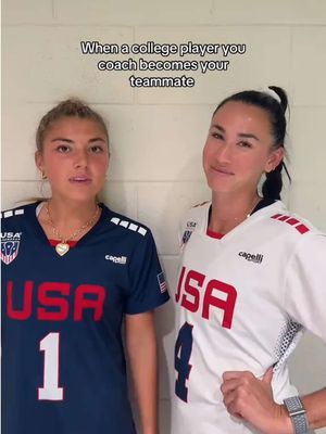 when Chloe becomes my teammate I become unc 😂 @Chloe Humphrey #teammate #teamusa #player #lacrosse #usa🇺🇸 