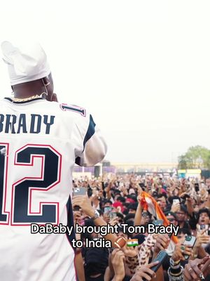 Crazy good jersey choice #tombrady #rollingloudindia #dababy 