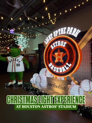 The @astros are excited to introduce “Astros Light Up the Park,” presented by Houston Methodist! This one-of-a-kind holiday celebration in Houston at Daikin Park NOW through January 4. The immersive experience promises to enchant visitors of all ages, featuring a delightful mix of lights, sounds, and holiday cheer, all with an Astros flair! And You’ll even be able to have a full experience running the bases  🎟️ BUY TICKETS ON MLB WEBSITE Dates: November 22, 2025 – January 4, 2026 Tickets: On sale now Location: Daikin Park 501 Crawford St. Houston, TX 77002 SPECIAL THEMED NIGHTS:  December 6 – Ugly Sweater Night December 13, 8:00 PM - 9:00 PM – Date Night December 20, 5:00 PM - 6:00 PM – Family Movie Night December 23 – Pajama Night