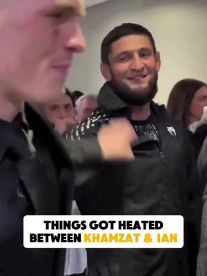 That escalated quickly… 😳 #UFCQatar 🎥 @iangarry #UFC #MMA #Khamzat