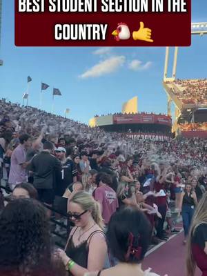 THE #1 STUDENT SECTION IN THE COUNTRY 👀😤 Despite it being Thanksgiving break the Gamecock Students showed up and are showing out 🤯🤙 • • • • • #SpursUp🤙 #USC #SouthCarolina #CFB CollegeFootball