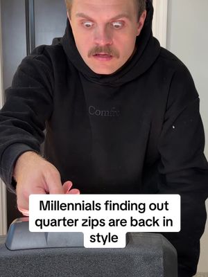 We are SO back #shelbanddyl #quarterzip #millennial 