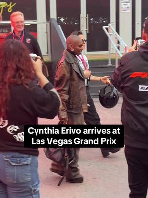 Cynthia Erivo at the Las Vegas Grand Prix #f1 #formula1 #lasvegasgp #cynthiaerivo 