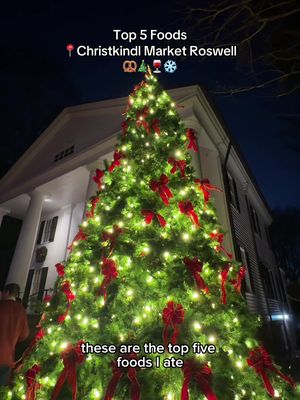 everything I ate at the Christkindl Market in Roswell! Open until December 23 #holidaytiktok #christmasmarket #atlanta #roswell #alpharetta 