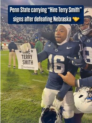 I think it’s safe to say these players want him as their HC 😭🔥 (via Evan Smith) • • • • #WeAre #WeArePennState #PennState #NittanyLions #CFB          