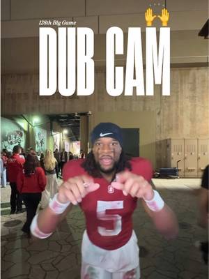 BIG GAME DUB IN THE CHAT 🪓😤 #stanford #dub #football #CollegeFootball #celly 