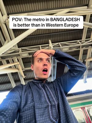 When Bangladesh has better metros than Europe & The US 💀#solotravel #bangladesh #metro 
