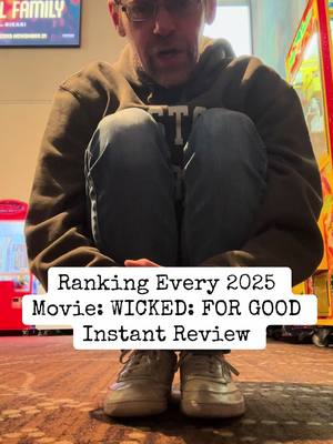 Ranking Every 2025 Movie: WICKED: FOR GOOD Instant Review 2025 1)Sinners 2)Weapons 3)One Battle After Another 4)Sentimental Value 5)Caught Stealing 6)The Long Walk 7)Presence 8)The Life Of Chuck 9)Black Bag 10)The Ballad Of Wallis Island 11)Warfare 12)Friendship 13)Bugonia 14)Superman 15)Mission Impossible 8 16)Nuremberg 17)28 Years Later 18)Novocaine 19)Fantastic Four 20)Roofman 21)The Naked Gun 22)Blue Moon 23)Final Destination 6 24)Frankenstein 25)The Amateur 26)Drop 27)Dangerous Animals 28)Predator: Badlands 29)Together 30)Black Phone 2 31)Death Of A Unicorn 32)The Accountant 2 33)The Damned 34)One Of Them Days 35)Materialists 36)Lilo & Stitch 37)Paddington 3 38)Thunderbolts 39)F1 40)The Smashing Machine 41)Clown In A Cornfield 42)Bring Her Back 43)Truth & Treason 44)Hell Of A Summer 45)Karate Kid 6 46)Good Boy 47)Downton Abbey 3 48)The Running Man 49)Fight Or Flight 50)Valiant One 51)Sketch 52)The Roses 53)How To Train Your Dragon 54)Elio 55)Rule Breakers 56)If I Had Legs 57)Heart Eyes 58)The Conjuring 4 59)Mickey17 60)The Surfer 61)Relay 62)Rental Family 63)Tron 3 64)Last Breath 65)Flight Risk 66)Springsteen 67)Minecraft 68)Den Of Thieves 2 69)Dogman 70)Companion 71)Eddington 72)Good Fortune 73)Jurassic World Rebirth 74)Christy 75)The Senior 76)KPop Demon Hunters 77)Now You 3 Me 78)Spinal Tap 2 79)Bone Lake 80)The Toxic Avenger 81)WICKED: FOR GOOD 82)Ballerina 83)A Working Man 84)The Last Rodeo 85)Taylor Swift: Showgirl 86)Shadow Force 87)The Alto Knights 88)Honey Don’t 89)The Bad Guys 2 90)The Penguin Lessons 91)The Chosen Part 2 92)Looney Tunes 93)Opus 94)M3GAN 2 95)A Big, Bold, Beautiful Journey 96)Becoming Led Zeppelin 97)Captain America: BNW 98)Jay Kelly 99)I Know What You Did Last Summer 100)Until Dawn 101)Soul On Fire 102)After The Hunt 103)Ne Zha 2 104)The Chosen Part 1 105)Riff Raff 106)The Home 107)Stitch Head 108)Kiss Of The Spider Woman 109)Freakier Friday 110)Inheritance 111)Nobody 2 112)The Chosen Part 3 113)The Wedding Banquet 114)Regretting You 115)Smurfs 116)The Legend Of Ochi 117)Night Of The Zoopocalypse 118)Chainsaw Man 119)Pets On A Train 120)Demon Slayer 121)The Phoenician Scheme 122)Sarah’s Oil 123)Sneaks 124)Ash 125)Jujutsu Kaiden 126)The King Of Kings 127)The Friend 128)The Christmas Ring 129)Dan Da Dan 2 130)Light Of The World 131)Snow White 132)The Unbreakable Boy 133)Keeper 134)Gabby’s Dollhouse 135)Brave The Dark 136)Wolf Man 137)Hurry Up Tomorrow 138)The Monkey 139)Love Hurts 140)Him 141)The Strangers 2 142)The Last Supper 143)Woman In The Yard 144)Bride Hard 145)Shelby Oaks 146)Juliet & Romeo 147)In The Lost Lands #ranking2025movies #wickedmovie #wickedforgood #moviereview #barstoolsports 