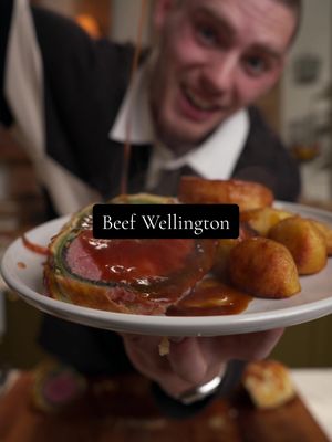 AD Beef Wellington, first attempt, how did I do?🎅🏼 I used @Waitrose & Partners Beef Chateaubriand 600 g, perfect for 2 to 4 on the Christmas table 🎄 The best way to spread Christmas cheer, say it with food 1. Seal the Chateaubriand in hot oil 1 min each side until golden, brush with Dijon, wrap tight, chill 2. Make duxelles, finely chop mushrooms, cook dry until no liquid, add shallots, garlic, thyme, finish with butter, cool completely 3. Blend spinach, egg, milk, flour, salt, melted butter for a green crepe, cook thin and trim 4. On cling film lay crepe, then prosciutto, spread duxelles, place beef, roll tight, chill 5. Wrap in puff pastry, egg wash, chill, score, flaky salt 6. Bake seam side down on a hot tray, 200 C fan for 30 to 35 mins, start checking at 28 7. Rest on a rack 15 mins, slice with a sharp knife Internal temps: rare remove at 42 to 43 C, medium rare 47 to 48 C, medium 50 to 52 C Tips, chill every stage, duxelles dry, bake hot and rest high, double egg wash Serve with Waitrose beef and bone marrow gravy, Wagyu dripping roast potatoes, carrots, and Yorkshires #homeoffoodlovers