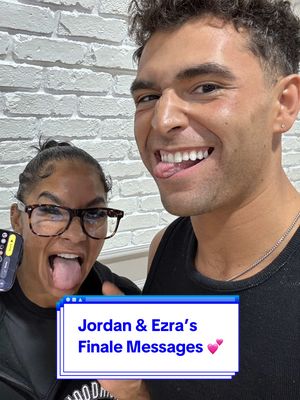 Jordan and Ezra’s Finale messages to each other 🩷 #DWTS #DWTSFinale