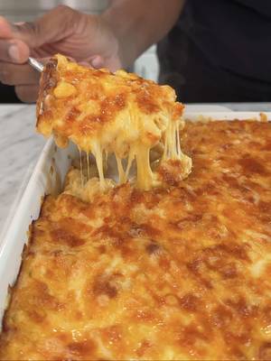 Mac and cheese  Recipe: 1 pound macaroni  -Season water with salt and boil macaroni just until Al dente. Drain water and set aside. Cheese: 8 ounces colby Jack cheese, shredded  8 ounces mozzarella cheese, shredded  8 ounces  sharp cheddar cheese, shredded  8 ounces medium cheddar cheese, shredded  3 tablespoons cream cheese -Combine all cheeses together, except cream cheese, and reserve 2 1/2 cups for topping. Seasonings: 1 teaspoons smoked paprika  1/2 teaspoon dry mustard  1/2 teaspoon onion powder  1/2 teaspoon salt, add more to taste  1/2 teaspoon black pepper -Combine all seasonings to a small bowl and mix together.  Roux: 5 tablespoons butter  1 shallot, chopped  3 garlic cloves, minced 3 tablespoons flour  3 1/2 cups whole milk  1 cup heavy cream -In a large pot over medium heat, add butter. Once melted, add shallot and garlic. Sauté for about 1-2 minutes. Add half the seasonings and mix for an additional 15-30 seconds.  -Turn heat down to medium low and add flour, whisking to combine. Slowly add milk and heavy cream while whisking. Whisk until there are no clumps and sauce has thickened, about 10-15 minutes.  -Turn heat down to low and add in cream cheese, whisk until smooth. Add remaining seasonings and mix. Add grated cheese in batches, reserving 2 cups for the top. Taste and adjust with salt and pepper.  -Add macaroni to a large bowl. Pour the cheese sauce over the macaroni and mix until fully coated. Pour into a baking pan and top with remaining shredded cheese.  -Bake at 375°F until it starts to bubble, about 10-15 minutes. Then broil until cheese is slightly browned and bubbly. Enjoy! #food #thanksgiving #EasyRecipe #foodtiktok 