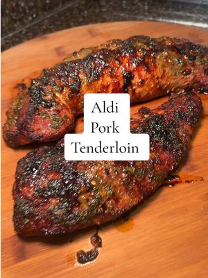 Baked Pork tenderloin over mashed potatoes and green beans! My BEST recipe yet and all ingredients are from the one and only @ALDI USA #aldidinners #easydinnerideas #cookwithme #foodtiktok #dinnerrecipe 