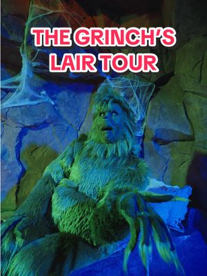 Welcome to the Grinch's lair of misery and despair. 💚 #Grinchmas #UniversalOrlandoResort #TheGrinch #UniversalHolidays