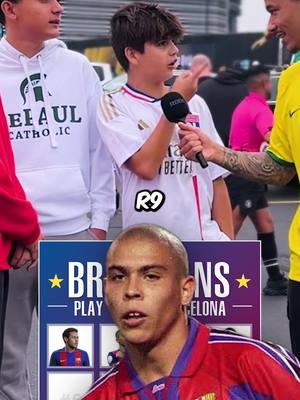The boys rocking with Barcelona!👀🫡 #Soccer #football #barcelona #brazil #trivia 