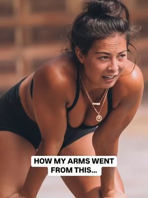 HOW I GOT RID OF ARM BULK 💪🏽 [Part 1 of how I lost my arm fat, and got them leaner and more defined!] 👉🏼 For years and years I was self conscious of how big my arms were. Every time I saw a photo of myself, they were all I could see. I felt like I was doing everything right - lifting weights, eating healthy, going for runs, doing HIIT…  But no matter what I did, my arms kept GROWING. It was like all the protein went straight there 😅 I tried so many different training strategies over months and years, but nothing seemed to help. Finally it wasn’t until I got so bored of my routine and threw out the typical ‘bro split’ that I started to see a difference. 💥 I started incorporating more athletic training methods - plyometrics, sprints, functional free weight movements, and more. Not just for my lower body but upper body as well. Instead of focussing my workouts on 1-2 muscle groups (such as chest and shoulders), I incorporated more full body sessions each week. I also pushed myself HARD. I used to just push myself with the load I was lifting, but now I was pushing my cardiovascular system, my fast twitch muscles, my VO2 max AND weight 😤 Not only did I fall in LOVE with this style of training, but I also started to get amazing results from it.  💞 If you’re struggling to lose weight from your arms and feel self conscious every time you look in the mirror - trust me, you can change it! If what you’ve been doing for the last little while hasn’t been working for you, then maybe it’s time to mix things up. The workouts are ready — are you? Sign up for Full Body Fit. https://borntosweat.lpages.co/full-body-fit/ . . #fitnessmotivation #fatloss #weightloss #fitnesstransformation