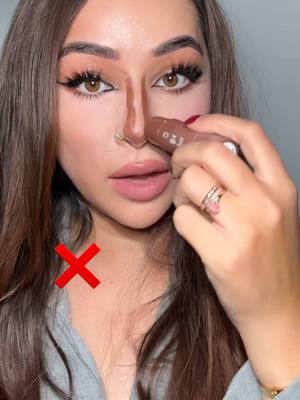 How to: nose contour for beginners  @COVERGIRL contour stick shade “snatched” #nosecontour 