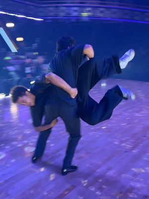 We tried 😅 @Brandon Armstrong @Dancing with the Stars #DWTS 