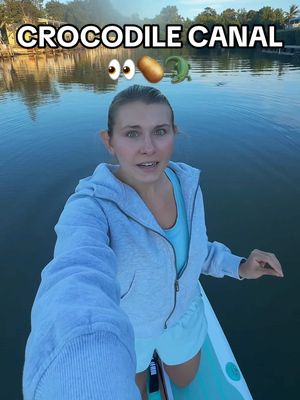I did it for the big potatoes (iykyk) 🥰🥔 and it was one of the best decisions of my life.  Disclaimer: This is HUMOR ONLY. I am NOT suggesting or encouraging anyone to paddleboard near crocodiles (or any dangerous wildlife). Please don’t ever do that, obviously. Storytime is on my page so you can get the FULL context of the crocodile canal lore before commenting. #florida #crocodile #manatee #floridagirl #paddleboard  