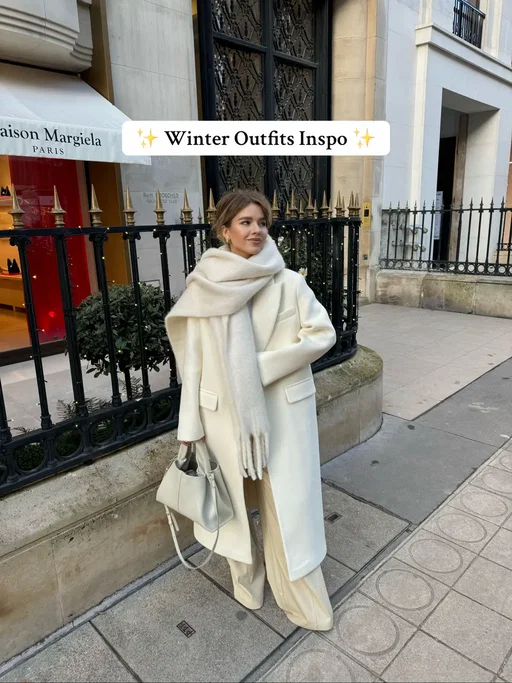 Тг: sophistiqué ⭐️ 10 sophisticated winter looks in timeless neutral tones — the aesthetic that makes the cold season feel truly warm. From creamy ivory and soft latte to graphite and warm beige — winter loves nudes and calm, elegant shades. Faux-fur coats and cozy balaclavas, cashmere overcoats and structured wool blazers — your best allies for creating chic, warm, and effortlessly polished winter looks. #winterlooks #winteroutfit 