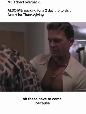 Where my over packers at? 🫣 #thanksgiving #overpacking #comedyreels 