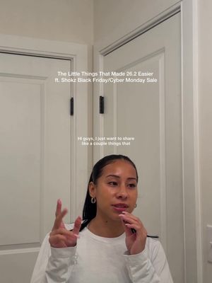 There’s so much that already goes into training for a marathon, and I like the small things that make it more enjoyable, so I thought I’d share. ✨ Things like not chafing 😆, being able to hear my friend’s voices when I’m running & feeling confident in my gear / routine really helped ease my anxieties as I was preparing for 2 races.  These headphones came in clutch this training block, training through all types of weather. And as the mileage got higher in training, I really leaned into phoning a friend (literally) when it got tough. Grateful for gear that I can always rely on.  Shokz Black Friday sale is going on, if you’d like to try out the Open run pro 2, now’s a good time!  You can use my code: Juanita5 For an extra 5% off until 12/1☺️ - @Shokz Sports  #ad #Shokz #OpenRunPro2 #ShokzBlackFridayDeal