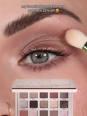 One of my most used neutral eyeshadow palettes #natashadenona #eyeshadowtutorial #browneyeshadow 