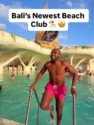 Would you visit this beach club in Bali?  📍Luna Beach Club #Bali #indonesia #Travel #traveltiktok 