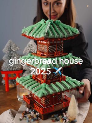 Taking my Gingerbread Pagoda on a plane was a piece of… cookie.  I travelled to @The Omni Grove Park Inn for their National Gingerbread House Competition this past weekend. Stay tuned to see how it went 🤗 #gingerbreadhousecompetition #omnigroveparkinn #pagoda