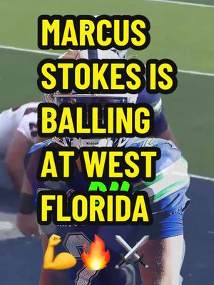 He’s made THE MOST of his 2nd chance 💪🔥 Follow for more!! 👀 #marcusstokes #westflorida #d2 #quarterback #cfb 