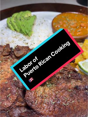 Labor behind the scenes cooking for my family of 4, on a Monday night #cookwithme #puertoricanfood #hispanicfood 