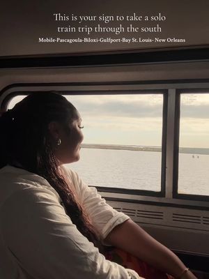 This was the most peaceful train trip I’ve ever taken. This is the Mardi Gras Route from Mobile Al - New Orleans #traintrip #amtrak 
