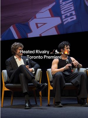@Heated Rivalry Crave / Heated Rivalry Toronto premiere with the icons themselves… I’m not surviving this!!!! Hudson Williams & Connor Storrie 😩🥵🔥 Don’t forget — the first 2 episodes drop this Friday, Nov 28 on @cravecanada! You can’t miss it 👀🔥 @Connor Storrie  #heatedrivalry #cravecanada #crave #lgbt #gay 