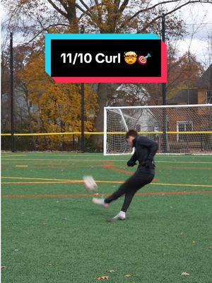 Maximum Curl 🤯🎯 #football #footy #soccertraining #satisfying #asmr 