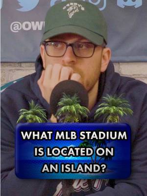 What MLB stadium is located on an island? 🏝️ #MLB #mlbtrivia #sportstrivia 