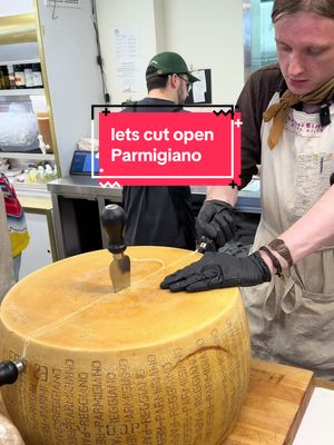 Let’s cut some cheese! Parmigiana Reggiano #cheesestoreofbeverlyhills #cheesemonger #cheesetok #cheesestore 