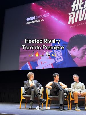 Heated Rivalry Toronto premiere with the ICONS themselves! Hudson Williams & Connor Storrie ✨🏑 Thank you @cravecanada @Heated Rivalry Crave for having me. ❤️ “Sexy, hot, funny, and sweet — Heated Rivalry is a game changer in sexy sports romance.” #HeatedRivalry #foryou #TorontoEvents #fy #gay 