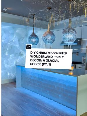 Had the idea of making an ice wall and glacier wall, but had no idea how I’d make it come to life. After much researching, I came across @Josh’s Party Planning ice party ... I was floored. Between the paper wall and the gift card boxes? Genius. Stay tuned for part 2, doing the dining room and entryway next. #DIY #craft #christmas #homedecor #party 