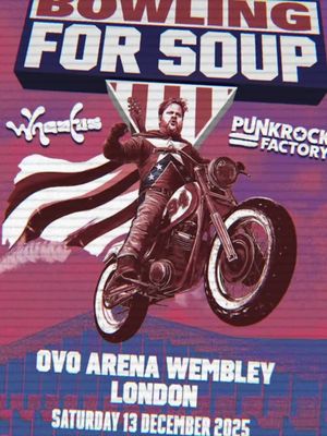 Finally, a stage that’s actually big enough for all of us… @Bowling For Soup x Wheatus  Wembley Arena December 13  🎫 TIX ON SALE NOW!