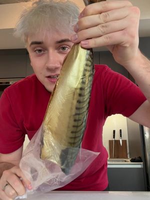Sometimes you need to eat an entire cold smoked mackerel🐟 Guys I’m nominated for storyteller of the year at the #TikTokAwards, please vote for me by using link in my bio or searching “tiktok awards” on the TikTok app!! ✨❤️