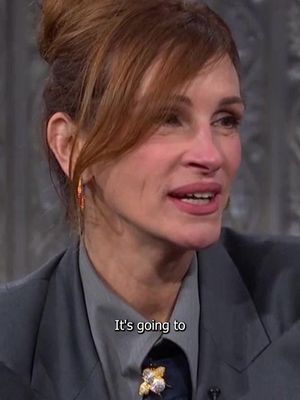 We're obsessed with #JuliaRoberts in this interview 😍 #Colbert #TheLateShow